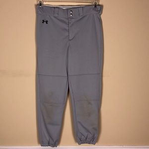 UNDER ARMOUR Baseball Pants Gray Size Youth Large